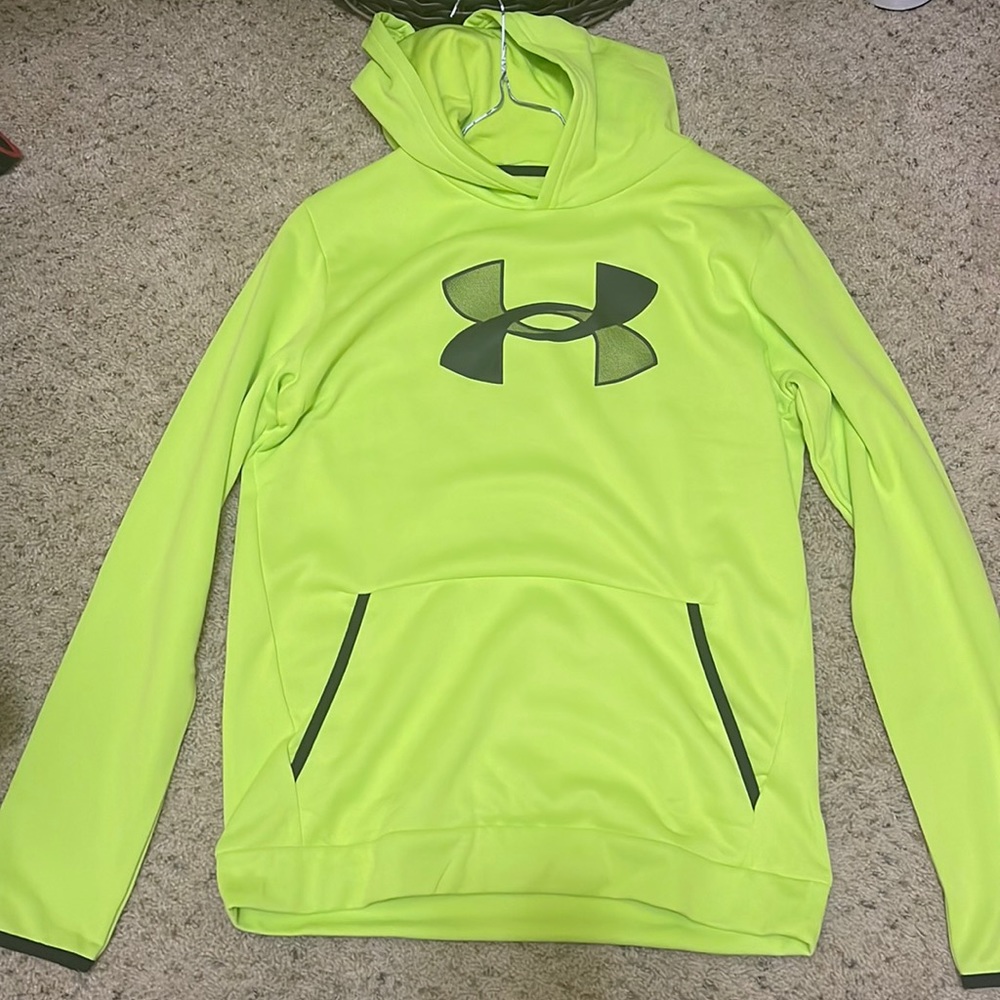neon under armor hoodie